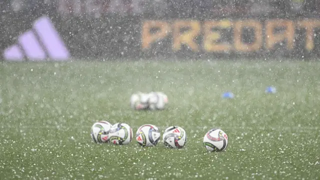 Hailstones at the Allianz Arena