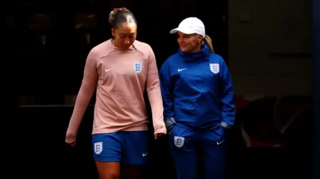 Lauren James and Sarina Wiegman