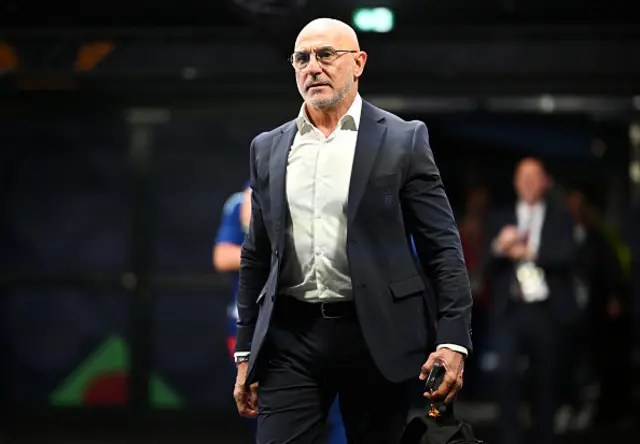Luis de la Fuente, Manager of Spain, arrives