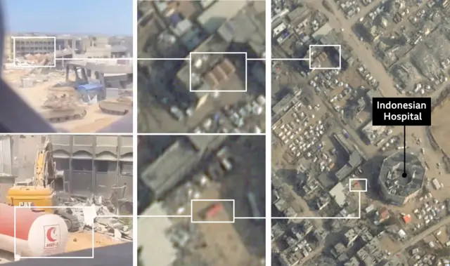 Annotated image showing verification work on video footage