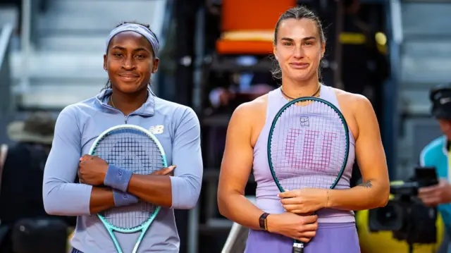Coco Gauff and Aryna Sabalenka