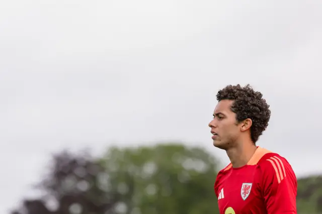 Brennan Johnson in training this week