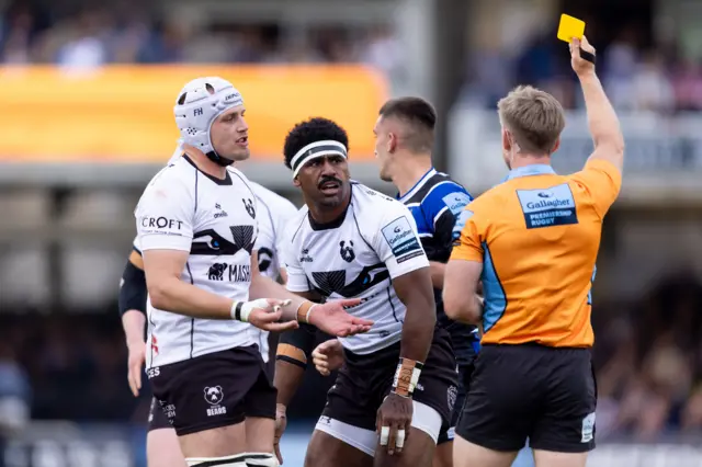 Bristol shown yellow card