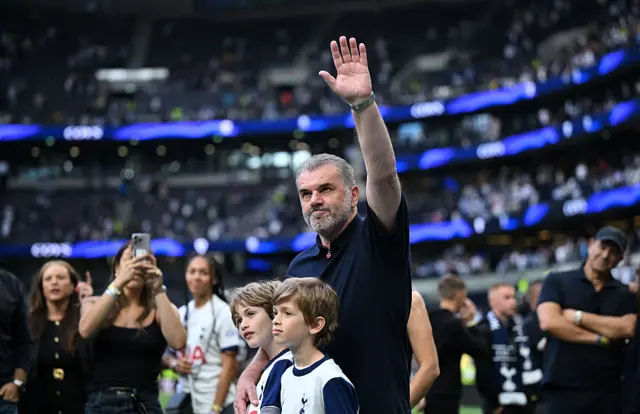 Postecoglou waves to Tottenham supporters