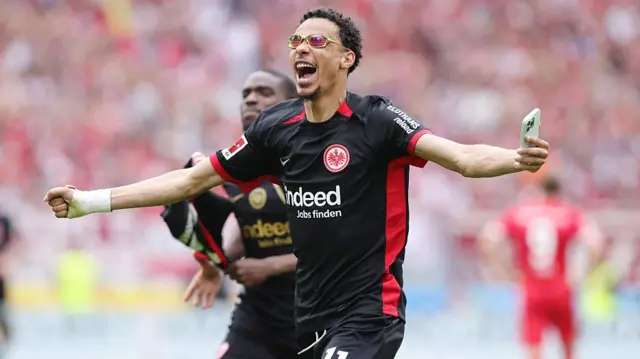 Hugo Ekitike of Eintracht Frankfurt