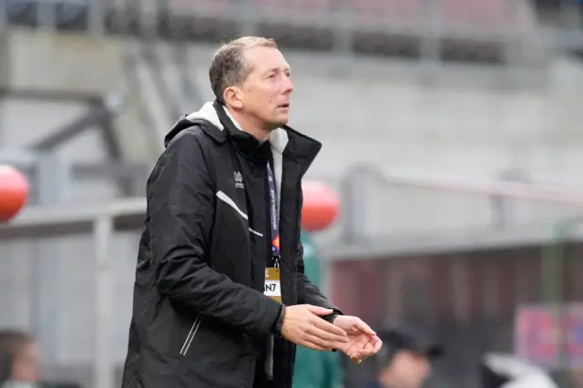 Konrad Funfstuck on the touchline
