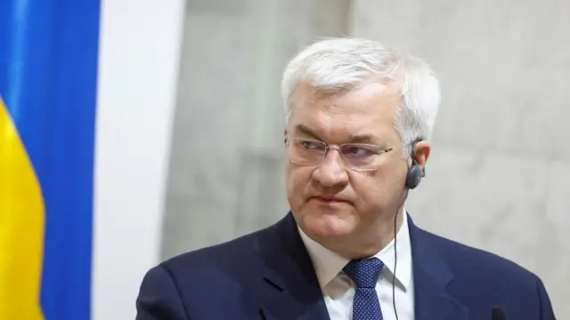 A file photo of Ukrainian foreign minister Andrii Sybiha