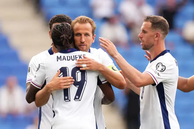 Harry Kane celebrates