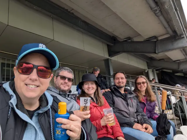 Fans in the stands