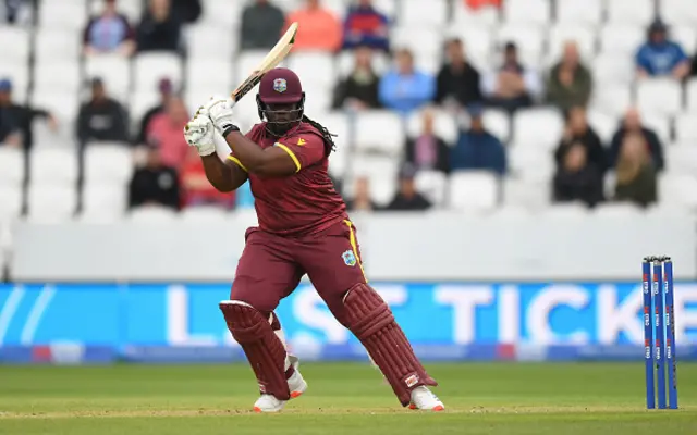 Qiana Joseph of West Indies hits four runs