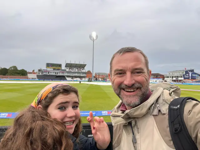 Edith and Matt pose at Taunton