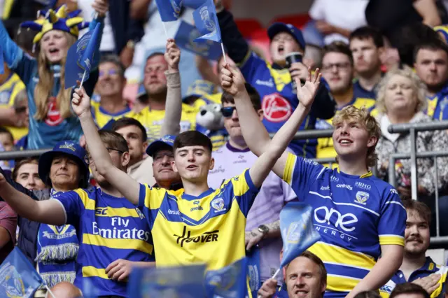 Warrington fans at Wembley