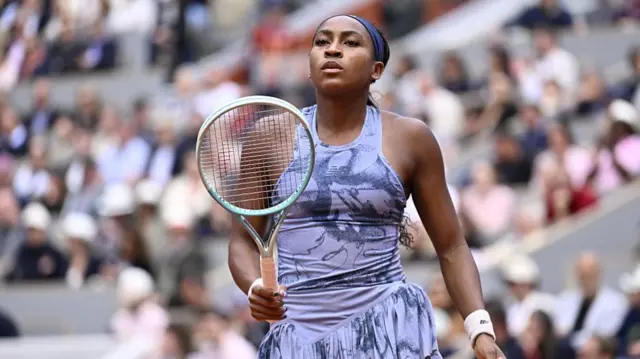 Coco Gauff composes herself