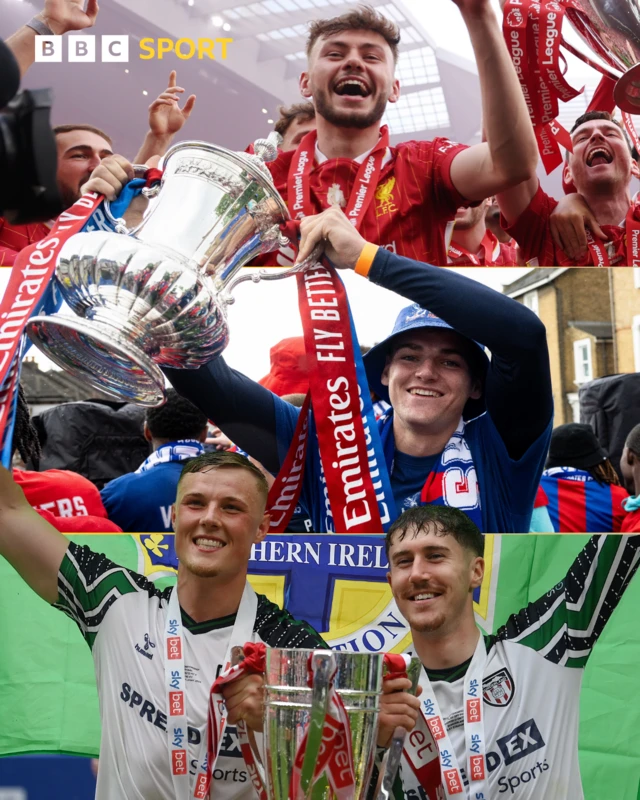 Trai Hume, Conor Bradley, Justin Devenny and Daniel Ballard all had success with their clubs in May