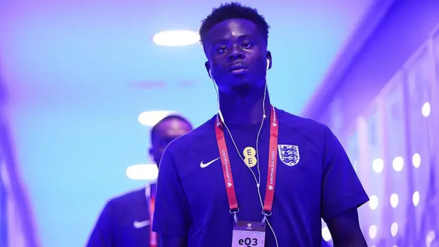 Arsenal forward Bukayo Saka