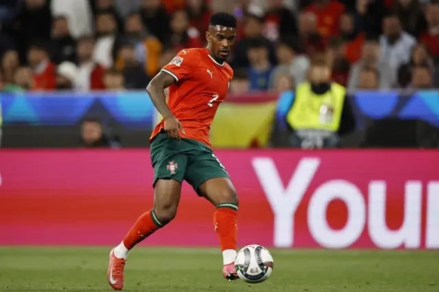Nelson Semedo of Portugal on the ball