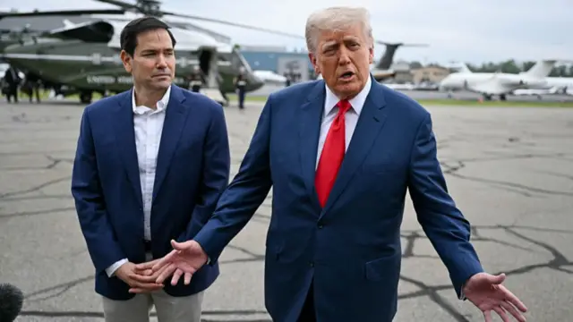 Donald Trump with Marco Rubio