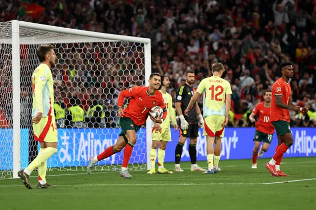 Cristiano Ronaldo of Portugal celebrates