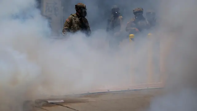 law enforcement in smoke