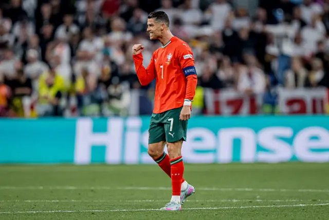 Cristiano Ronaldo of Portugal celebrates