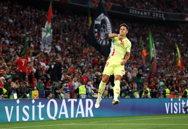 Martin Zubimendi of Spain celebrates