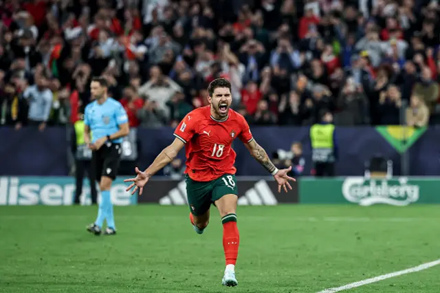 Ruben Neves of Portugal celebrate
