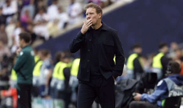 Germany coach Julian Nagelsmann reacts