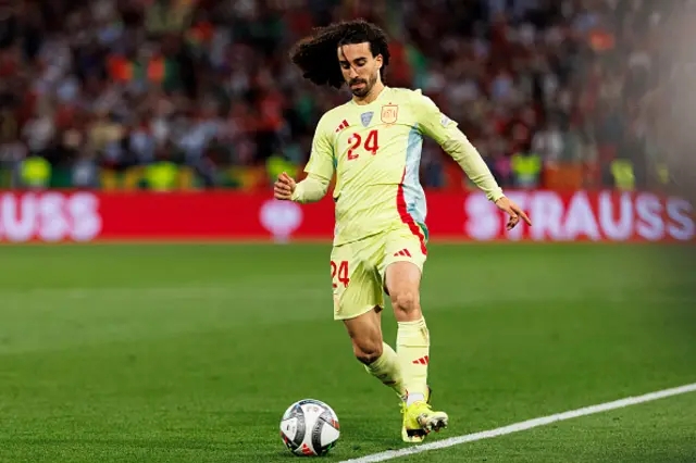 Marc Cucurella of Spain in action