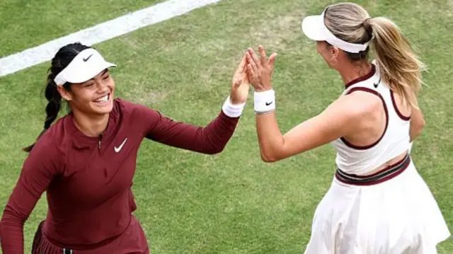 Emma Raducanu and Katie Boulter