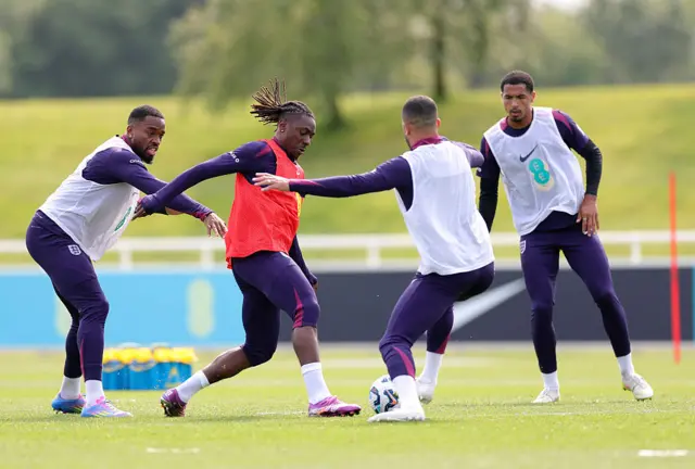 Ivan Toney, Eberechi Eze, Kyle Walker and Levi Colwil