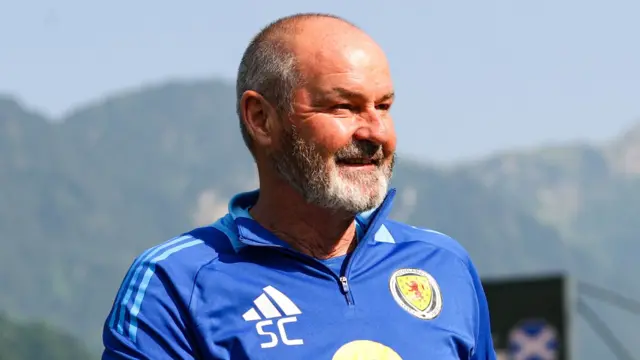 Scotland Head Coach Steve Clarke ahead of an International Friendly match between Liechtenstein and Scotland at Rheinpark Stadion