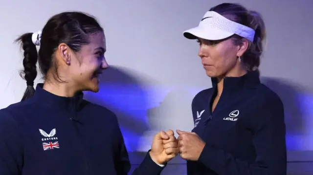 Katie Boulter and Emma Raducanu