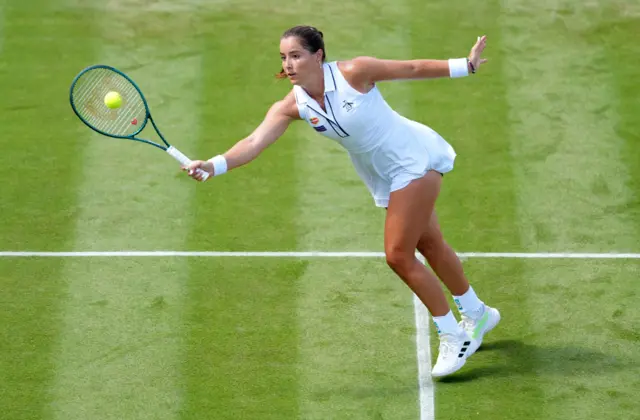 Jodie Burrage at Wimbledon