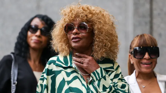 Janice Combs, mother of Sean "Diddy" Combs, arrives at a US federal court