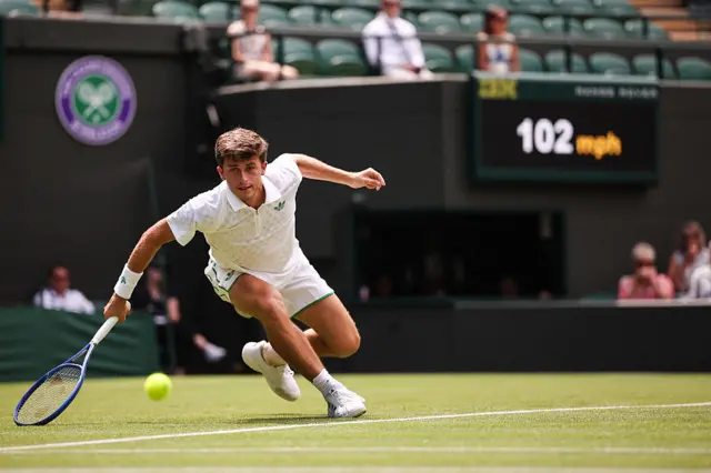 Luca Nardi at Wimbledon
