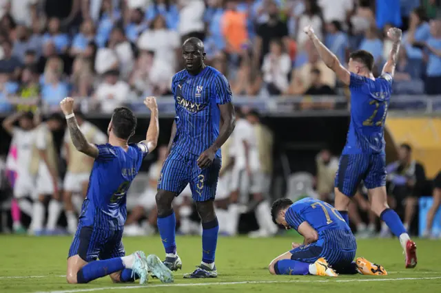 Al_Hilal players celebrate