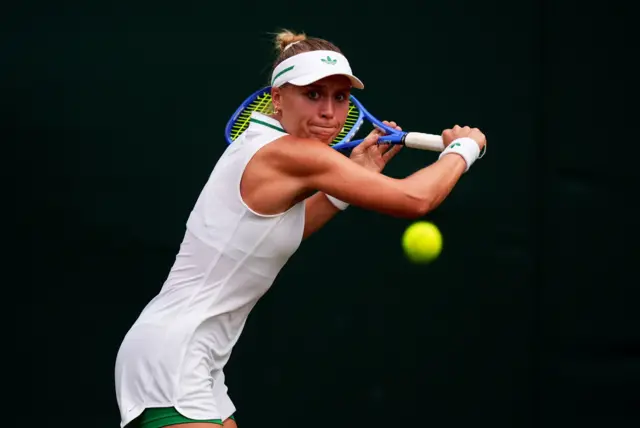 Yuliia Starodubtseva at Wimbledon