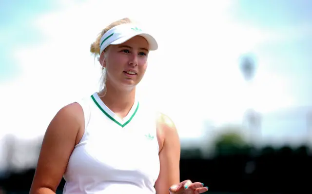 Clara Tauson at Wimbledon
