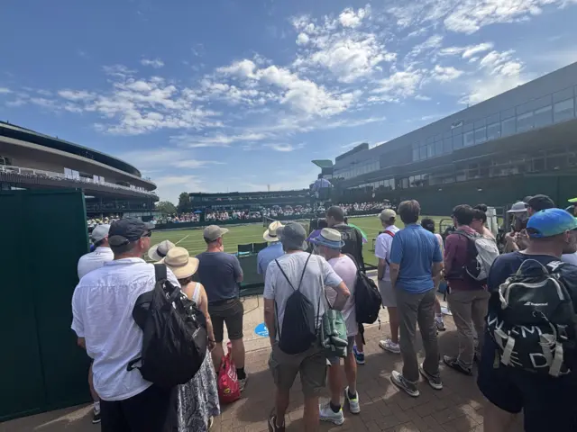 Fans watching Tatjana Maria at Wimbledon