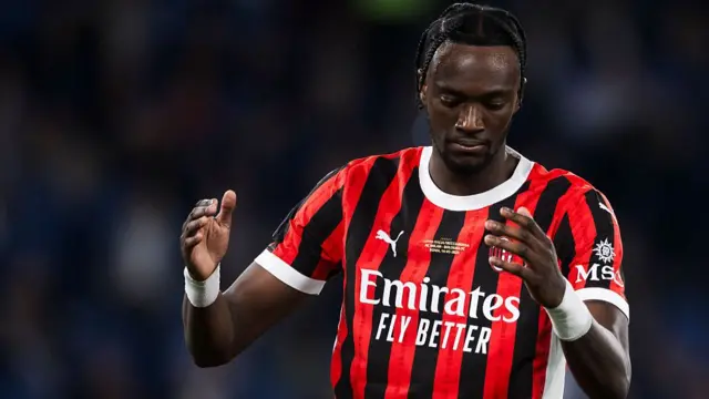 Abraham in action for Milan