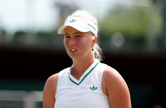 Clara Tauson at Wimbledon