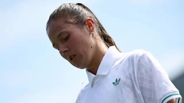 Daria Kasatkina of Australia reacts