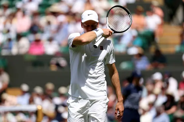 Jannik Sinner at Wimbledon