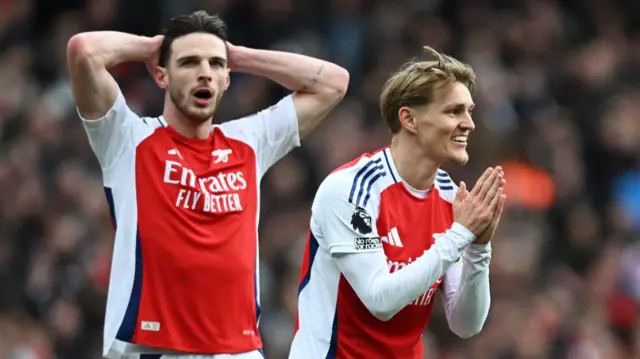 Declan Rice and Martin Odegaard