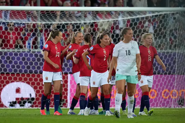 Frida Maanum of Norway celebrates