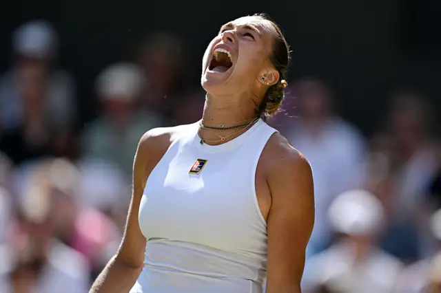 Aryna Sabalenka at Wimbledon