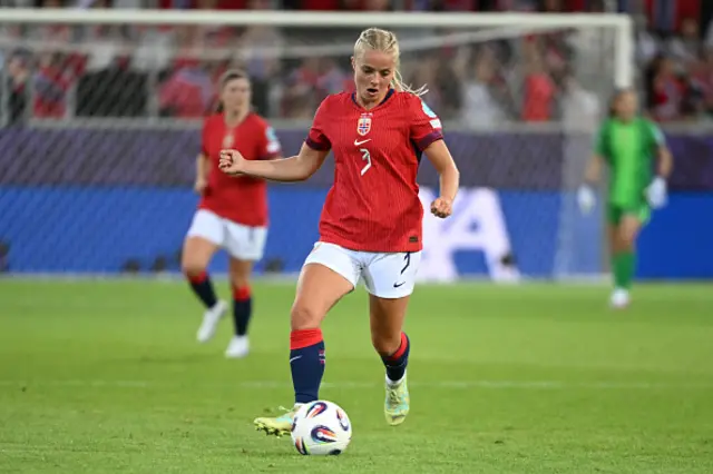 Emilie Woldvik of Norway in action