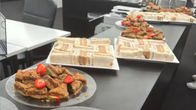 High tea at the Scottish Open