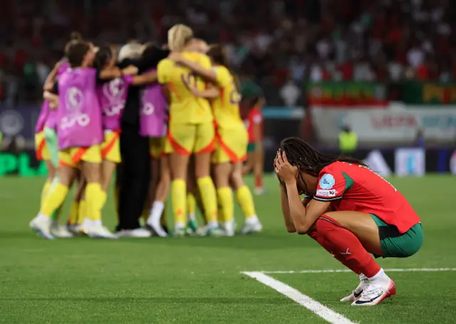 Jessica Silva of Portugal looks dejected