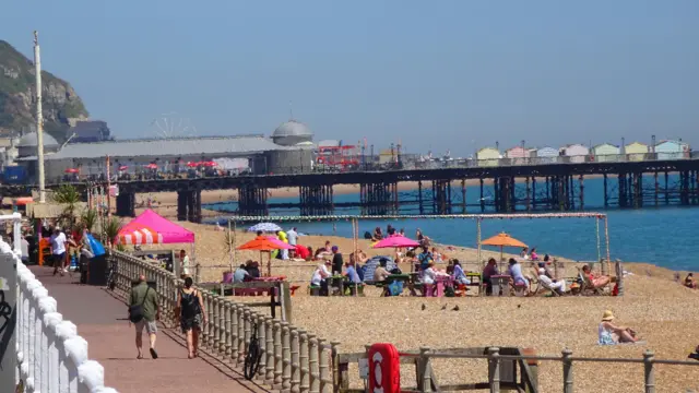Hastings in the sun